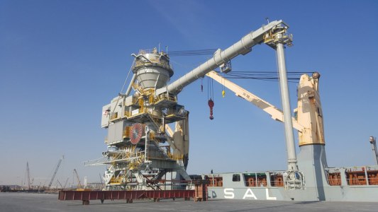 Fabrication, Erection & Commissioning ALBA Ship Unloader -1000TPH Pneumatic Ship Unloader for Alba/Bahrain